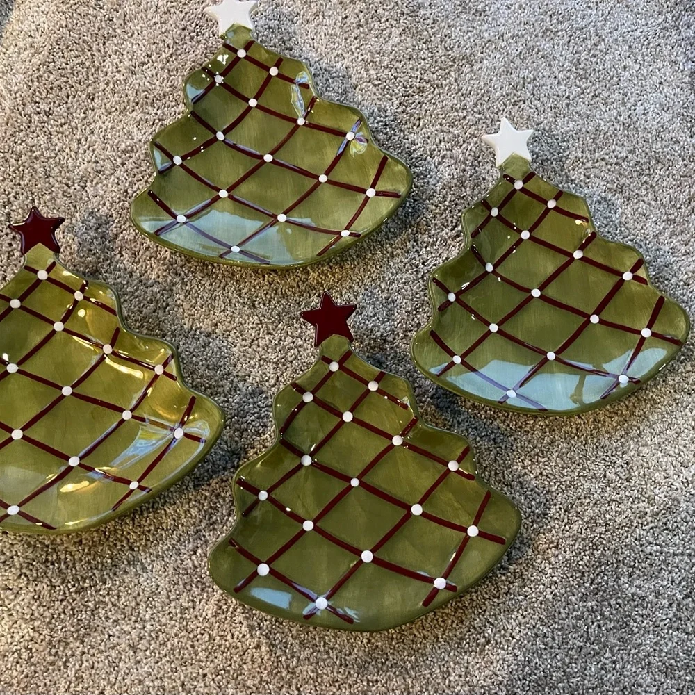 Pottery Barn Christmas plates